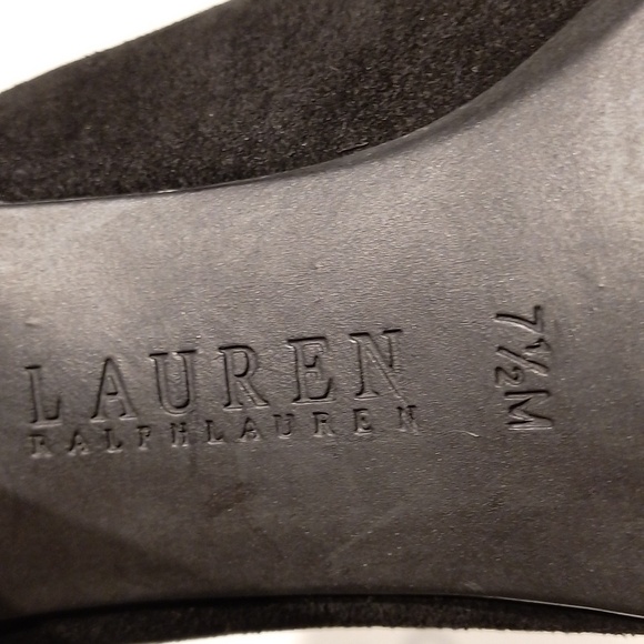 Ralph Lauren Nubuck Black Lace Leather - Picture 7 of 8